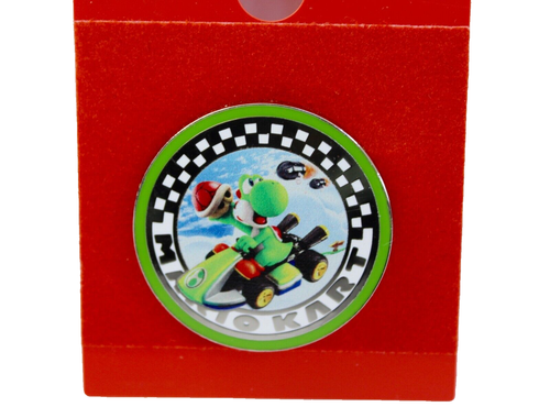 Universal Studios Super Nintendo World Yoshi Pin Mario Kart Green Coin - Picture 2 of 3