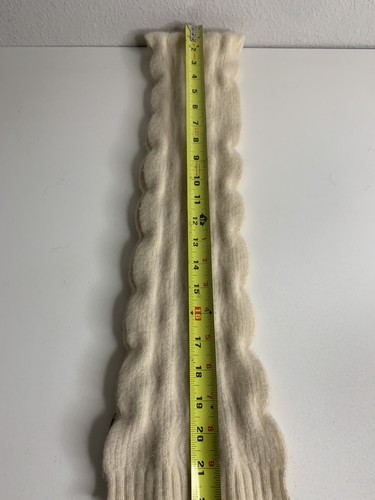 Merona Scarf Women Beige Diamond Pattern Rectangle 44” Long - Picture 5 of 5