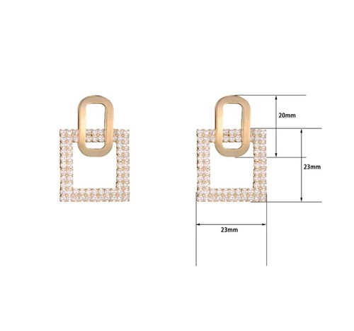 Schöne goldene Designer-inspirierte modische Damen-Ohrhänger Ohrstecker UK - Bild 5 von 10