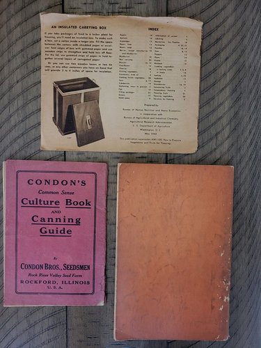 3 Rare Vintage Canning & Freezing Books NATIONAL - CONDON'S - USDA - Picture 2 of 2