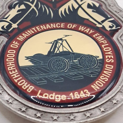 VTG Brotherhood of Maintenance of Way Employees Division Lodge 1643 Belt Buckle - Picture 2 of 5