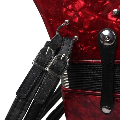 1 Pair PU Leather Adjustable Length Shoulder Arm Straps For Accordion Black WYD - Picture 3 of 17