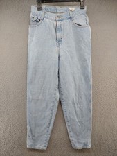 Vintage 90s Gitano Mom Jeans Light Wash High Rise Tapered Leg SZ 10 Average Blue
