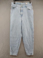 Vintage 90s Gitano Mom Jeans Light Wash High Rise Tapered Leg SZ 10 Average Blue