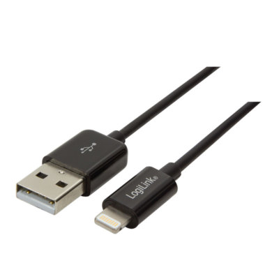 LogiLink 18cm iPhone Kabel für Apple iPhone iPad iPod Ladekabel Datenkabel