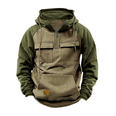 Casual Solid Pocket Buckle Hooded Collar Hoodies(14 Colors) Casual Solid Pocket Buckle Hooded Collar Hoodies(14 Colors)