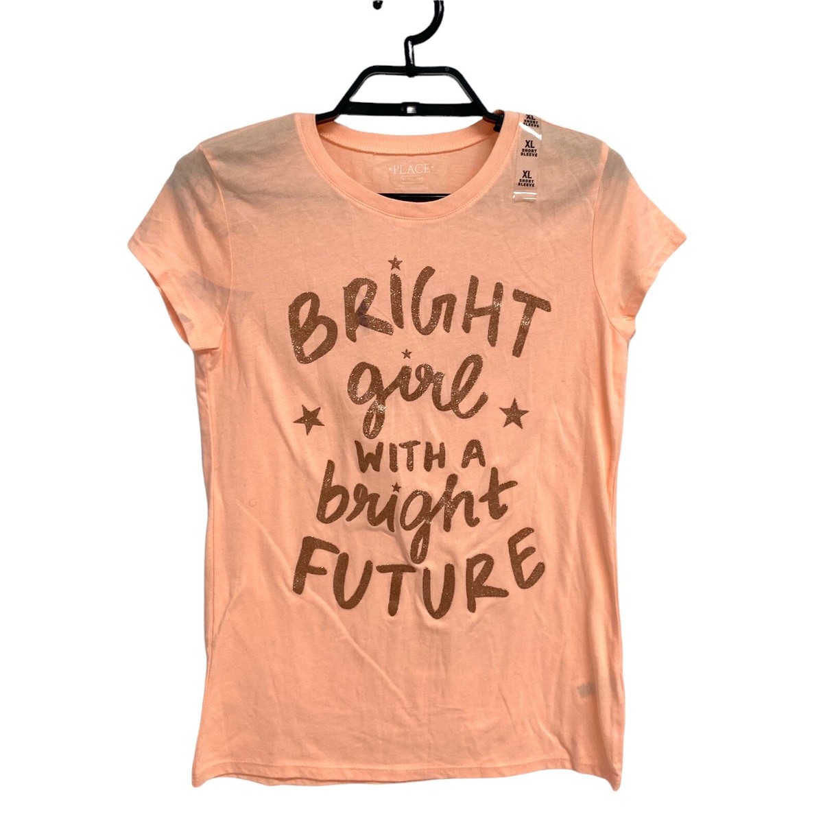 The Children Place youth girls top t-shirt orange size XL/TG
