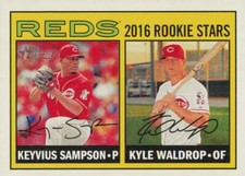 2016 Topps Heritage - Rookie Stars Kyle Waldrop, Keyvius Sampson #164 (RC)