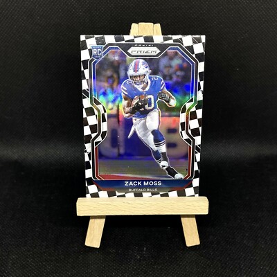 2020 Panini Prizm Football Zack Moss Black And White Checkerboard RC! SSP!