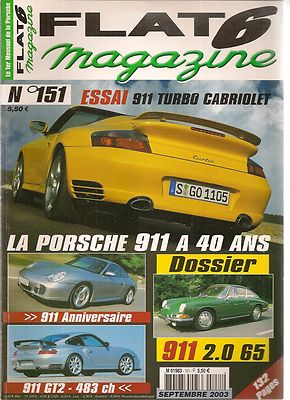 FLAT 6 151 PORSCHE 911 2.0 65 996 ANNIVERSARY 996 TURBO CAB 996 GT2 24H von SPA