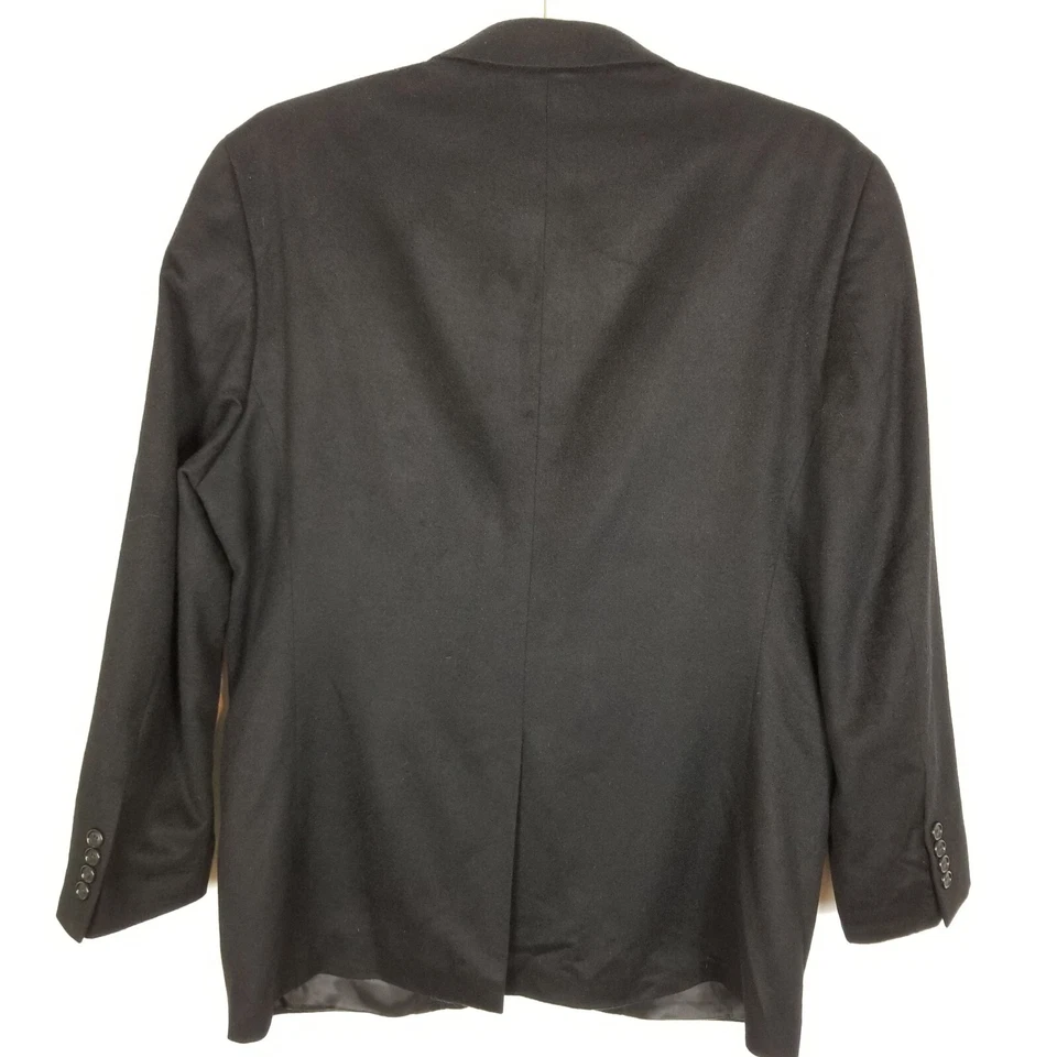 Chaqueta Blazer Tasso Ella Hombre Cachemira Talla 42 R Abrigo Deportivo Negro Foto 2 de 4