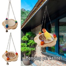 Weaving Bird Bed Nest Hanging Cave Bird House Swing Toy Parrots Pet Supplies Bed