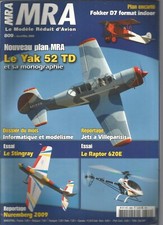 MRA N°809 PLAN : FOKKER D7 / YAK 52TD / STINGRAY / RAPTOR 620E / NUREMBERG 2009
