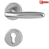 Verona 1510/42KB/42KBS Hoppe TüRgriff-Rosetten-Garnitur Pz Alu F9