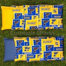 Cornhole Bean Bags Set of 8 ACA Regulation Bags St. Louis Blues Free Ship 