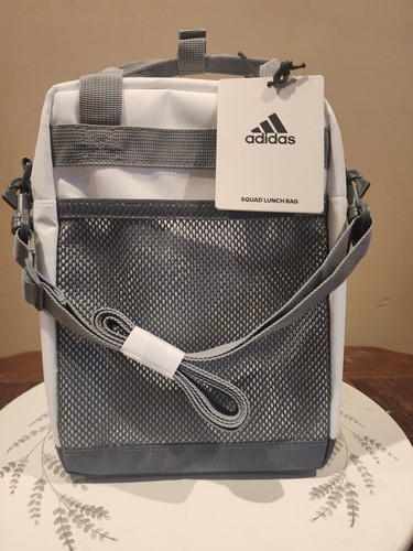 adidas Squad Insulated Lunch Bag, White/Orchid Fusion Purple - Picture 3 of 6