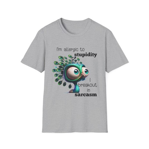 Funny Graphic Print T-Shirt Sarcastic Graphic Tee Men's Women's Humorous T-Shirt - Picture 29 of 41
