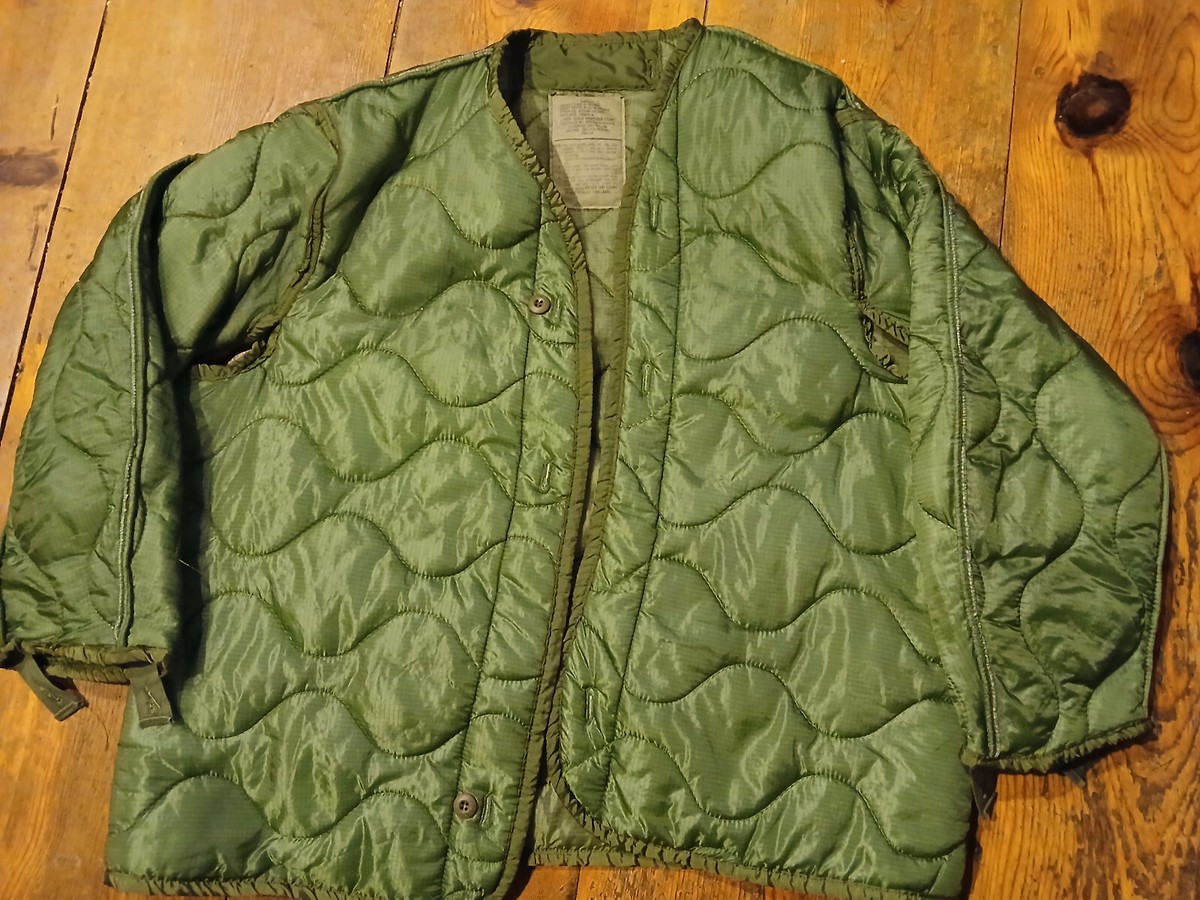 US Army Military M-65 Field Jacket Quilted Coat Liner Warm Nylon