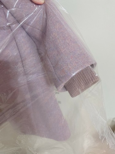 $350 J.CREW LODGE WOOL COAT Heather Cotton Candy Light Pink/purple 00 2P 8 - Picture 6 of 9