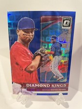 2022 Panini Donruss Optic Rafael Devers Purple Pandora Diamond Kings /99