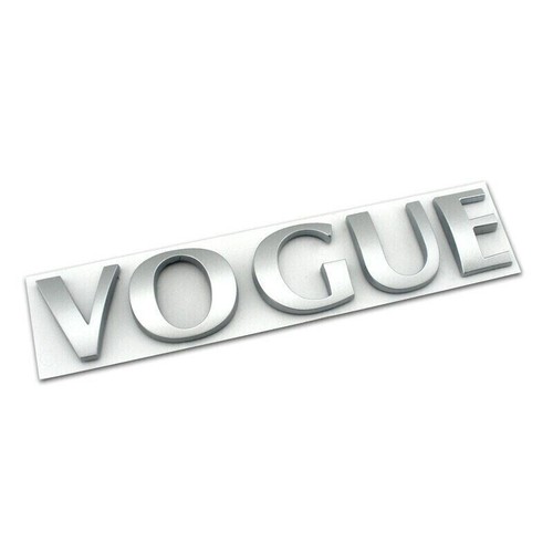 NEW VOGUE GLOSSY SILVER Badge Emblem Vogue Sport Autobiography Range Land SE/