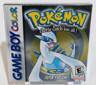 Pokemon: Silver Version GBC (Game Boy Color, 2000) Complete Box CIB (no insert)