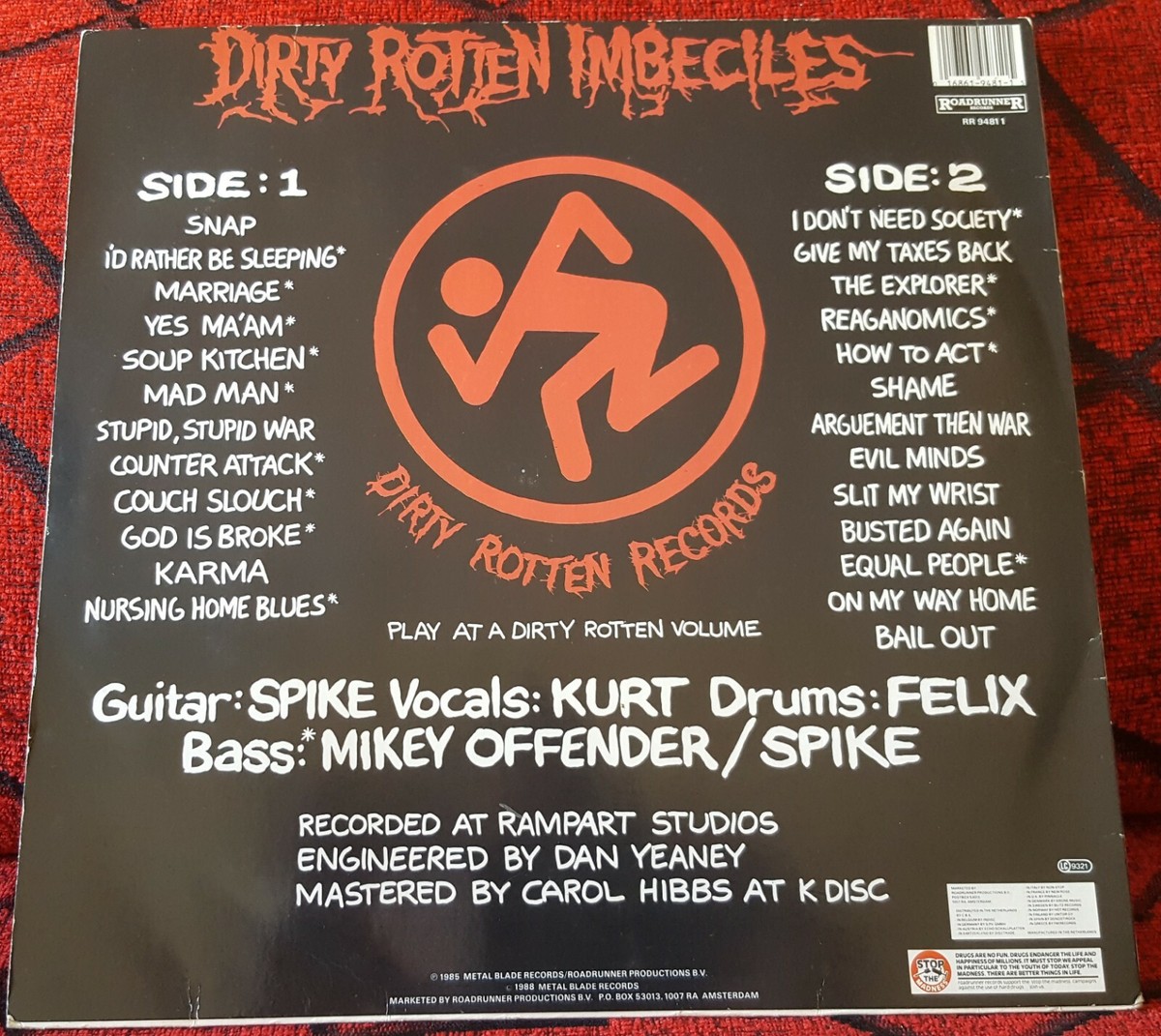 D.R.I. (DIRTY ROTTEN IMBECILES) **Dealing With It** ORIGINAL D.R.I. (DIRTY ROTTEN IMBECILES) **Dealing With It** ORIGINAL