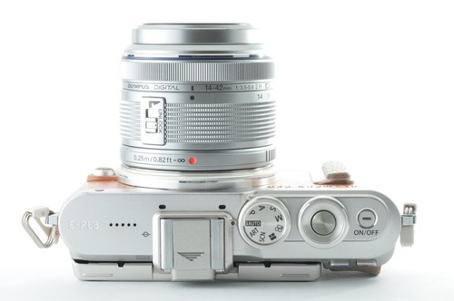 (Near Mint) OLYMPUS PEN E-PL8 14-42mm EZ lens kit Brown --shutter count 3112!!-- - Picture 5 of 6