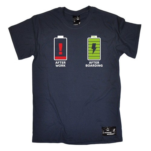 Men's Snowboarding Apres T Shirts tshirts tee tees funny novelty Gift T-Shirt 1 - Picture 8 of 28