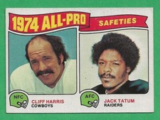 1975 TOPPS FOOTBALL CARD #223 1974 ALL-PRO SAFETIES EX-NMNT