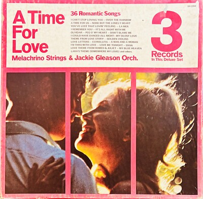A Time For Love-Melachrino Strings-Jackie Gleason-Orchestra-3 Record Deluxe Set