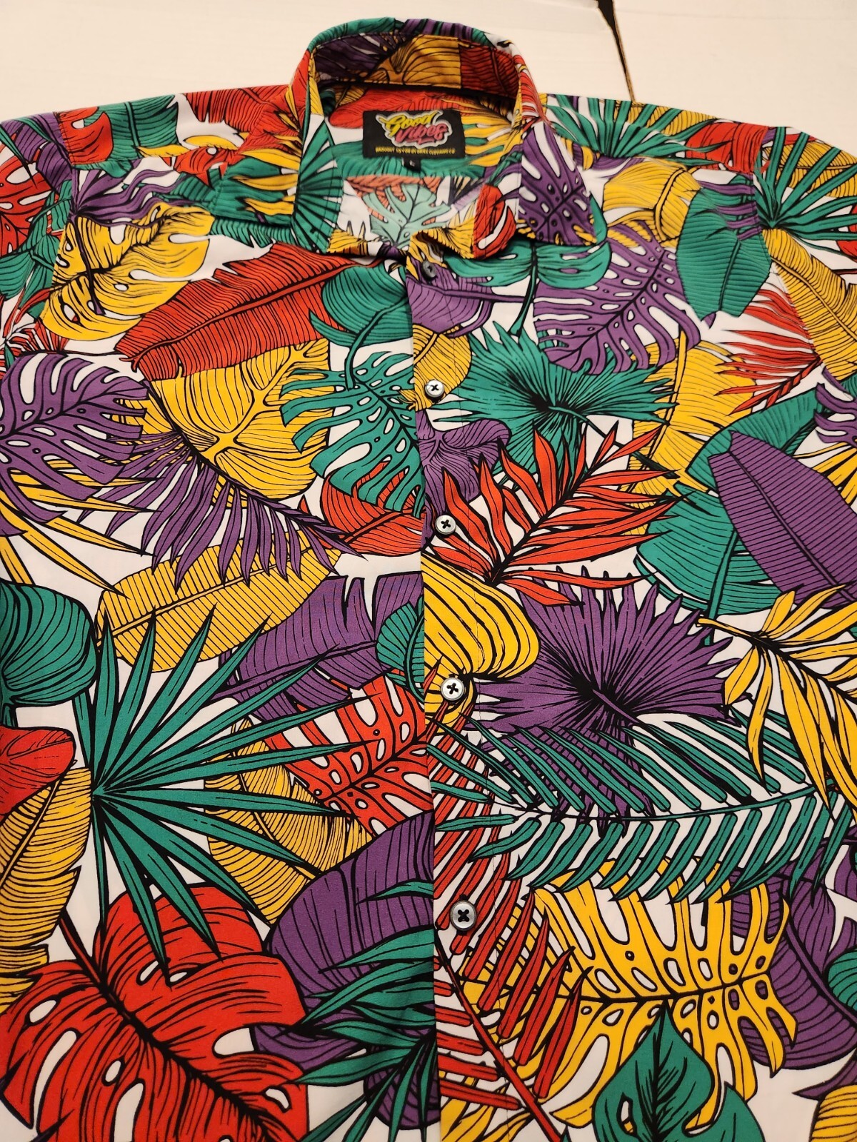 Good Vibes Drill Clothing Co. Hawaiian Short Sleeve B… Gem