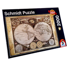 Historical Map of the World, Schmidt Jigsaw Puzzle, 2000 pieces, No.: 58178 Gift