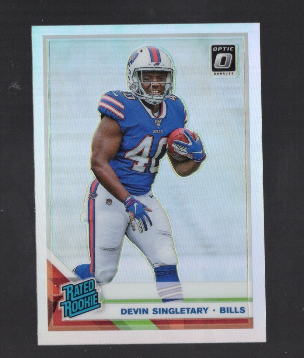 2019 Optic DEVIN SINGLETARY Rookie Card RC SILVER HOLO PRIZM 178 + Free Base