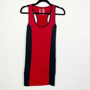 red and black bodycon dress