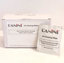 Panini Ink Cleaning Wipes for Check Scanners 25 cards per Box GS-00020-25 NEW