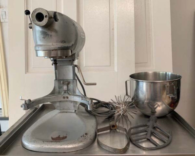 HOBART スタンドミキサー グレー N-50 Hobart N50-60 5 Quart Stand Mixer, Heavy Duty, 3 Speeds