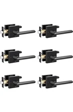 Passage Door Lever Without Locking, Reversible No Lock Door Handle for Right/...