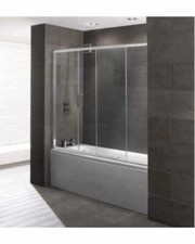 Volente Overbath Slider, Easy Clean 6mm Glass, Optional Overbath End Panel