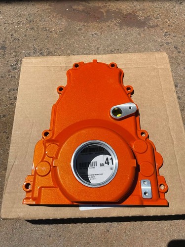 Holley Powdercoated Valve Covers LS3 LS7 Timing Cover Oil Pan Chevy Orange - Picture 3 of 12