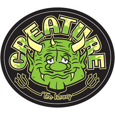 Creature Skateboards Too Horny Sticker 3.5'' - FREE SHIPPING!