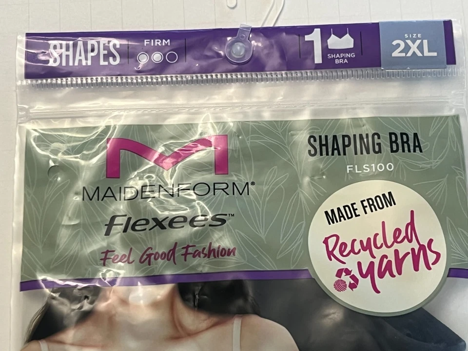 Sujetador modelador Maidenform Flexees FLS100 2XL negro sin costuras fresco cómodo Foto 2 de 4