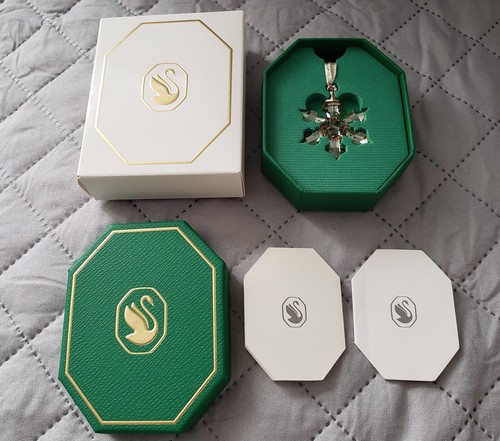 Crystal Christmas Snowflake Ornament w/ Box & Inserts 5621017 New - Picture 2 of 5