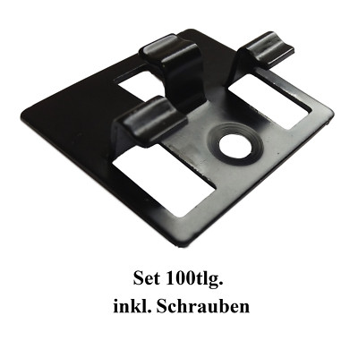 Aktion-Clipset für WPC-Terrassendielen Set 100tlg. inkl. Schrauben 4333990891140
