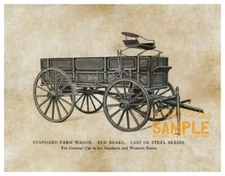 The Bain (1902) Standard Farm Wagon Bed Brake * Quality Art Print * Americana