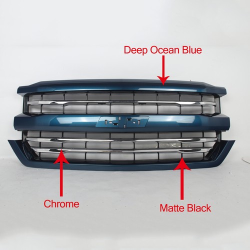 LTZ High Country Style Front Bumper Grille For 16-2018 Chevrolet Silverado 1500 - Picture 28 of 87