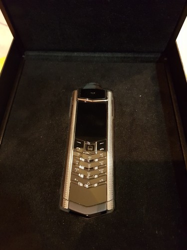 VERTU SIGNATURE-S STAINLES STEEL CLOUS DE PARIS PHONE (UNLOCKED) # S-092750