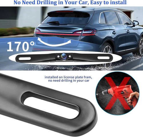 Car Backup/Front/Side View Camera AHD 1080P/720P Reverse Fish lens License Plate - Picture 10 of 22