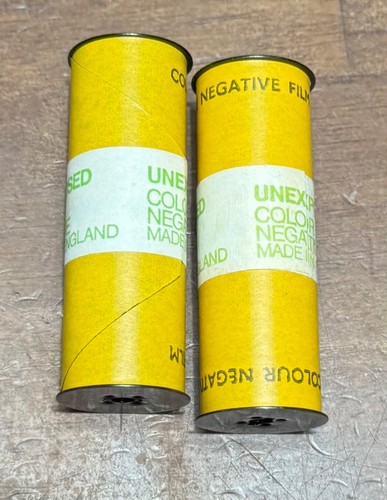 Unexposed color negative 120 Film rolls Lot of 2