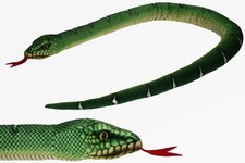 Peluche Verde Pitone Arboricolo Morelia Python L 150 Cm Peluche Verde 1043078